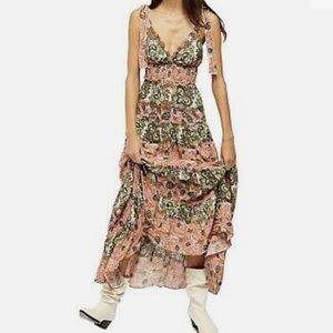 NWOT Free People Let’s Mock About It maxi dress